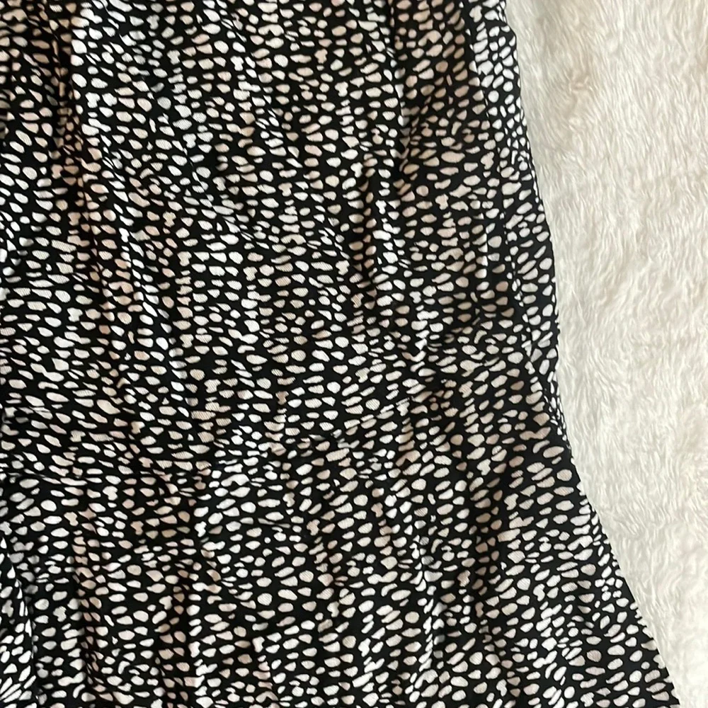 MSK Black and White Asymmetrical Romper/Jumpsuit Size XL - Picture 5 of 6